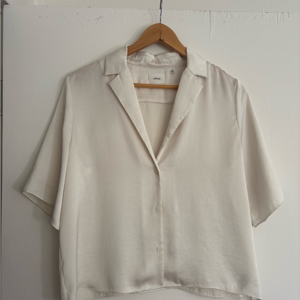 Aritzia Wilfred Cream Women's Top